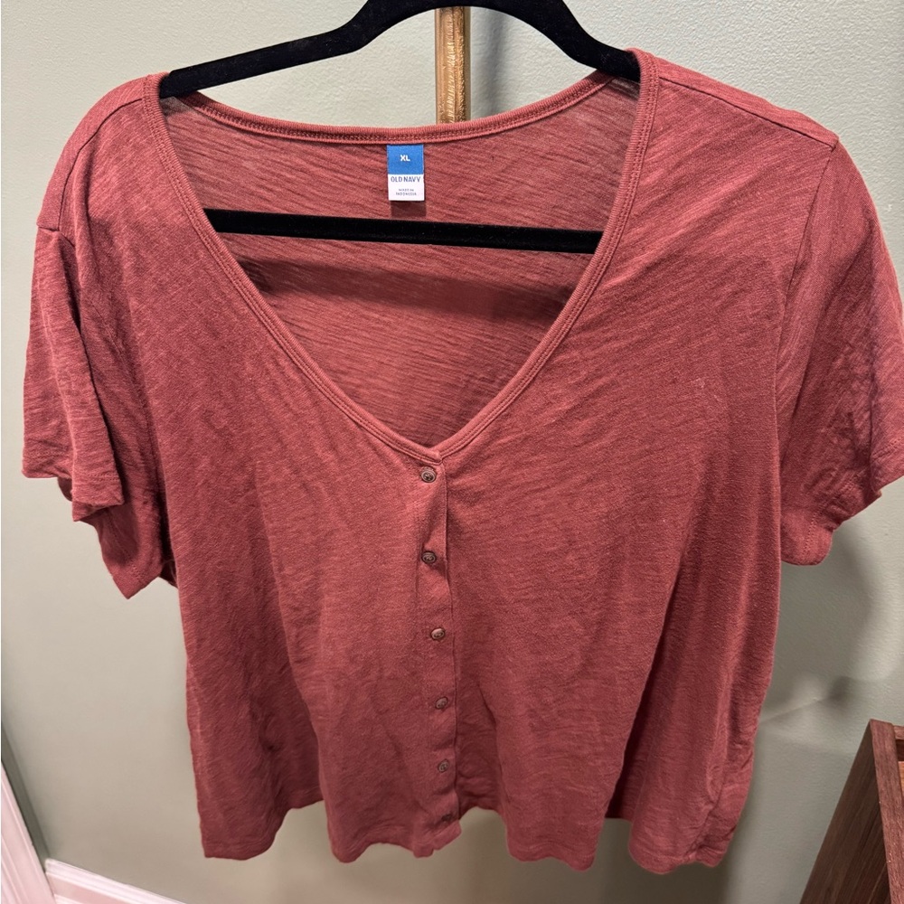 Old Navy Women's Button-Down Crop Top